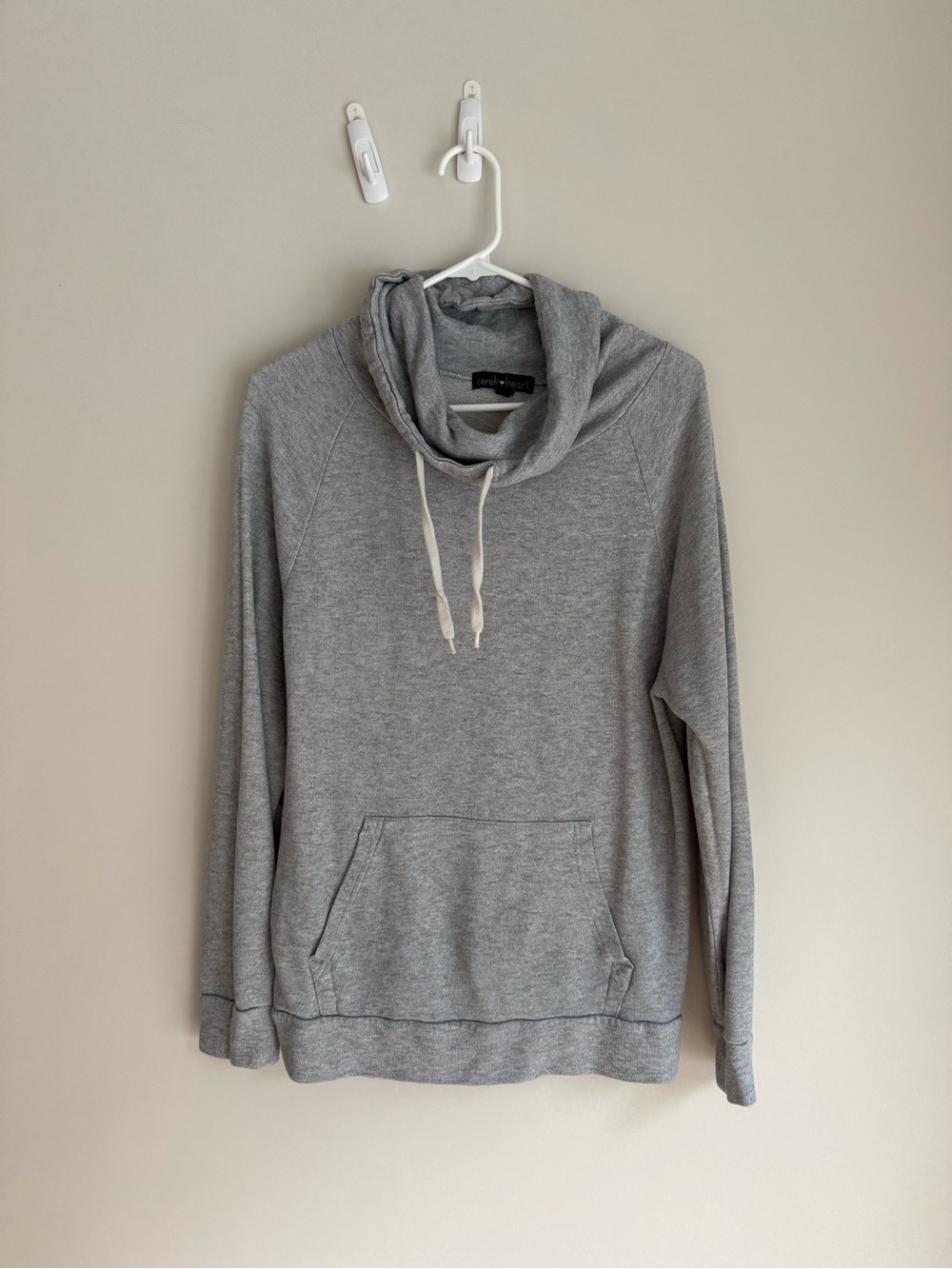 Derek Heart Gray Hoodie Sweatshirt